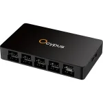 OCYPUS Delta EH10 PRO laidinės žaidimų ausinės su 50mm tvarkyklėmis, RGB ap&scaron;vietimu, triuk&scaron;mą slopinančiu mikrofonu, juodos