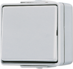 JUNG 607 W - Pushbutton switch - Verkabelt - Grau - Duroplast - 250 V - 10 A