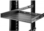 Renkforce RF-3432148 48,30cm (19)  Netzwerkschrank-Ger&auml;teboden 1 HE Ausziehbar Geeignet f&uuml;r Schranktiefe: ab 400 mm Schwarz (RF-3432148)