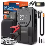 Startinis akumuliatorius Zenwire CYD14 su kompresoriumi (ne&scaron;iojamas automobilio starteris)