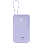 Canyon OnPower 101 - Powerbank - 10.000 mAh - dig. disp. - in USB-C - out USB-A - QC 3.0/USB-C