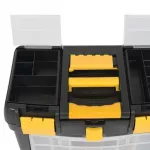 TOYA VOREL 78734 Įrankių vežimėlis su 7 stalčiais, Raudonas/Juodas