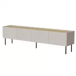 TV spintelė Cama Meble FELLINI 200x40x52 cm, ka&scaron;myro rėmas, aliejumi dengtas ąžuolo vir&scaron;us