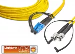 Lightwin LDP-09 LC-ST 5.0 &scaron;viesolaidinis kabelis 5 m geltonas