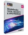 Bitdefender Total Security + Premium VPN | 5 PC | 1 Year | EU only