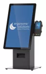 Kiosko komplektas Ergonomic Solutions SpacePole Mini Kiosk Countertop Black Metal