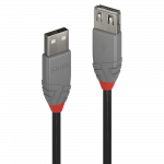 Lindy 0.2m USB 2.0 Typ A Verl&auml;ngerungskabel, Anthra Line USB Typ A Stecker an A Kupplung (36700)