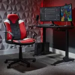 X Rocker Saturn Gaming Office Chair Red/Black su Bluetooth garsu