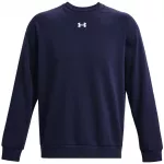 Under Armour vyri&scaron;kas Rival Fleece megztinis su apykakle, tamsiai mėlynas 1379755 410 - dydis XXL