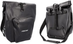 FISCHER Fahrrad-Gep&auml;cktr&auml;gertasche Tour, schwarz wasserdichtes Marterial, mit geschwei&szlig;ten N&auml;hten, mit - 1 St&uuml;ck (50649)