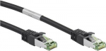Goobay CAT 8.1 Patchkabel, S/FTP (PiMF), Schwarz, 0.5 m - LSZH halogenfrei, Kupfer AWG 24 (66720)