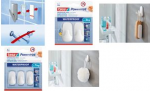 tesa Powerstrips Haken WATERPROOF Large Plastik, wei&szlig; geeignet f&uuml;r die Verklebung auf Fliesen, Glas etc. auch f&uuml;r - 1 St&uuml;ck (59781-00000-00)