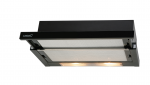 CATA | Hood | TF 2003 600 GBK | Energy efficiency class C | Telescopic | Width 60 cm | 390 m3/h | Mechanical control | Black Glass | LED