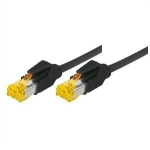 Patchkabel S/FTP, PiMF, Cat 6a, schwarz, 3.0 m F&uuml;r 10 Gigabit/s, halogenfrei, mit Draka-Kabel und Hirosesteckern TM31 (bisherige Bezeichnung S/STP) (72203S)