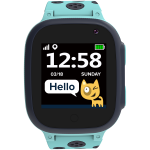 CANYON Sandy KW-34, Kids smartwatch, 1.44 inch colorful screen,  GPS function, Nano SIM card, 32+32MB, GSM(850/900/1800/1900MHz), 400mAh battery, compatibility with iOS and android, Blue, host: 52.9*40.3*14.8mm, strap: 230*20mm, 42g