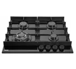 MPM-60-GMH-19 60 cm 4 degiklių dujinė kaitlentė i&scaron; grūdinto stiklo, juoda