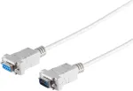 S CONN MAXIMUM CONNECTIVITY 9-Pin Sub-D serijinis kabelis, vyri&scaron;kas į moteri&scaron;ką, 3,0 m, pilkas
