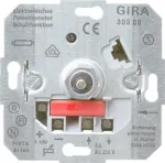Gira 030900 reguliatorius ir jungiklis, įleidžiamas į sieną, metalinis