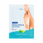 STAY WELL Rūg&scaron;tinis kulnų &scaron;veitiklis - kaukė Exfoliating - Soothing Heel Mask Peppermint - Lime 1 pora