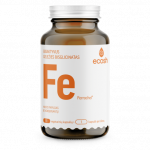 Maisto papildas Bioaktyvi Geležis 27mg su vitaminu C ECOSH 90 kaps.