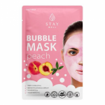 STAY WELL Giliai valanti, nuplaunama veido kaukė Nourishing - Moisturizing Deep Cleansing Bubble Mask Peach 1vnt.