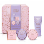 Baylis - Harding Kelioninis kūno priežiūros rinkinys Jojoba, Vanilla - Almond Oil Luxury Pamper Tin Gift Set
