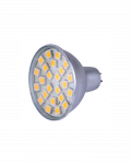 LED Lemputė MR16 3.5W12V su 245050 3chip SMD, alium. korpusu