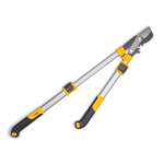 Teleskopinės genėjimo žirklės ilga rankena prasilenkiančiais a&scaron;menimis