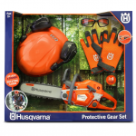 Žaislinis grandininis pjūklas su apsauginiu rinkiniu