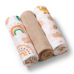 Vystyklai MUSLIN BabyOno 348/08-3 vnt