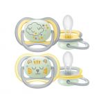 AVENT čiulptukas ULTRA  AIR Highttime SCF376/01, 2 vnt
