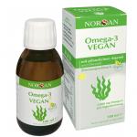 Citrinų skonio aliejus NORSAN OMEGA-3 VEGAN, 100 ml (-40% perkant 2 vnt.)