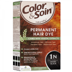 Ilgalaikiai plaukų dažai COLOR & SOIN, juodmedžio juoda (1N), 135 ml (-35% perkant 2 vnt.)