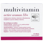 Moterims nuo 55 metų NEW NORDIC MULTIVITAMIN ACTIVE WOMAN 55+, 90 tab.