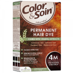 Ilgalaikiai plaukų dažai COLOR & SOIN, raudonmedžio ruda (4M), 135 ml (-35% perkant 2 vnt.)