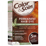 Ilgalaikiai plaukų dažai COLOR & SOIN, raudonmedžio &scaron;viesiai ruda (5M), 135 ml (-35% perkant 2 vnt.)