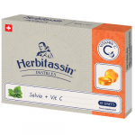 Pastilės su vitaminu C ir &scaron;alavijų ekstraktu HERBITASSIN, 12 vnt.  (-45% perkant 2 vnt.)