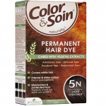 Ilgalaikiai plaukų dažai COLOR & SOIN, &scaron;viesi ka&scaron;toninė (5N), 135 ml (-35% perkant 2 vnt.)