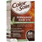 Ilgalaikiai plaukų dažai COLOR & SOIN, ruda kakavinė (6B), 135 ml (-35% perkant 2 vnt.)