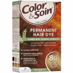 Ilgalaikiai plaukų dažai COLOR & SOIN, &scaron;viesi auksinė blondinė (8G), 135 ml (-35% perkant 2 vnt.)