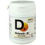 Vitaminas D3 Oriovit-D Neutral 50mcg (2000 TV), 200 tablečių