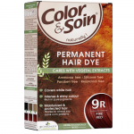 Ilgalaikiai plaukų dažai COLOR & SOIN, raudona ugninė (9R), 135 ml (-35% perkant 2 vnt.)