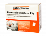 Glucosamin-ratiopharm 1,5 g milteliai geriamajam tirpalui, N20