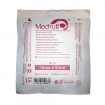 Servetėlės, marlinės, sterilios MEDRULL, 10 x 10 cm, 5 vnt.