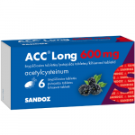Kosuliui ACC LONG 600 mg, 6 &scaron;nyp&scaron;čiųjų tablečių