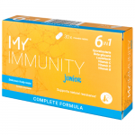 Imunitetui su gerosiomis bakterijomis MY IMMUNITY JUNIOR 30 kramtomų tablečių