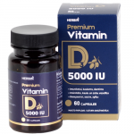 Vitaminas D3 5000TV HERBIN PREMIUM, 60 kaps. (Dabar -20%)