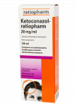 Ketoconazol-ratiopharm 20 mg/ml &scaron;ampūnas, 120 ml