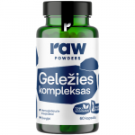 Geležies kompleksas PLUS RAW POWDERS, 60 kaps.