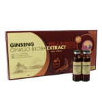 Žen&scaron;enis + ginkmedžio ekstraktas GINSENG, 10 ml, 10 but. (-50% perkant 2 vnt.)